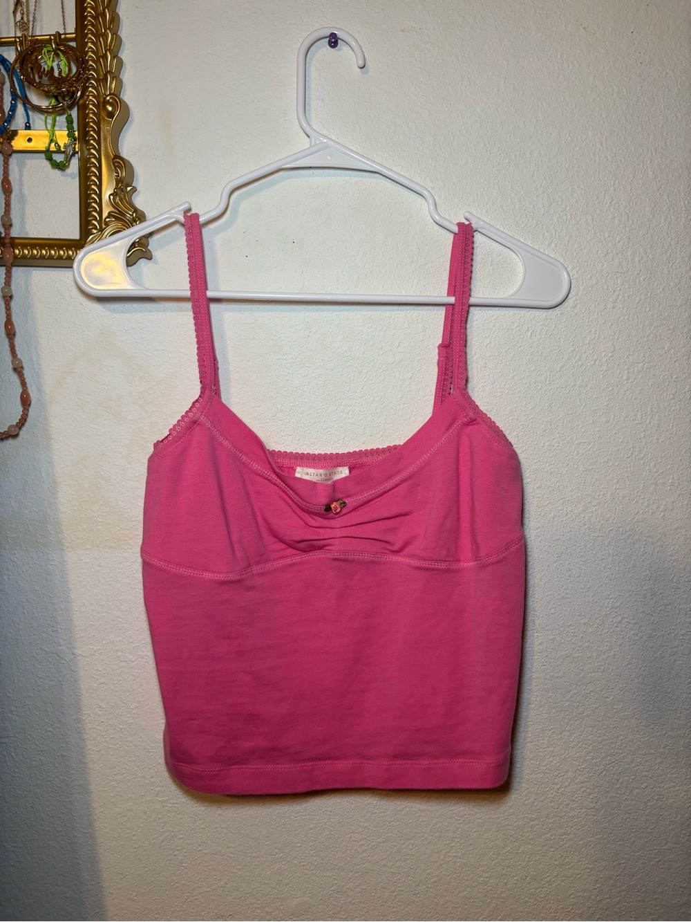 Altar'd State Hot Pink Cotton Cami